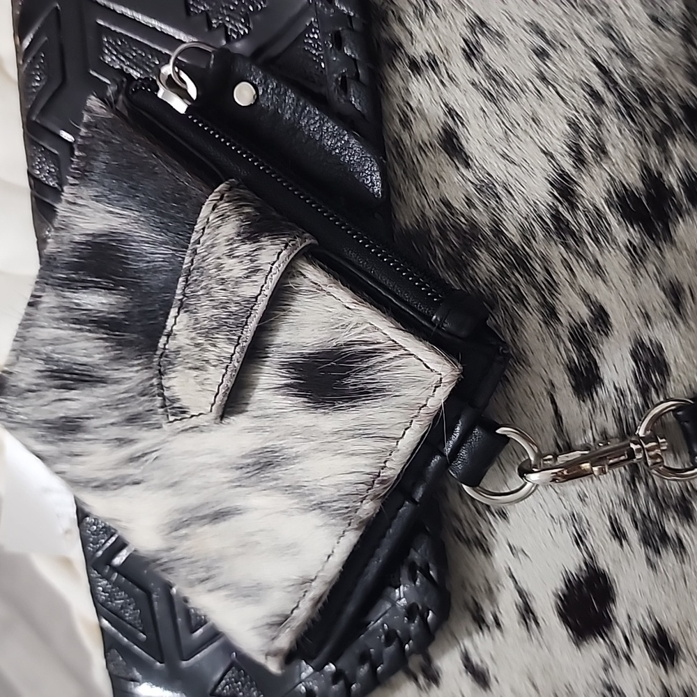 Fringe Cowhide Crossbody Bag